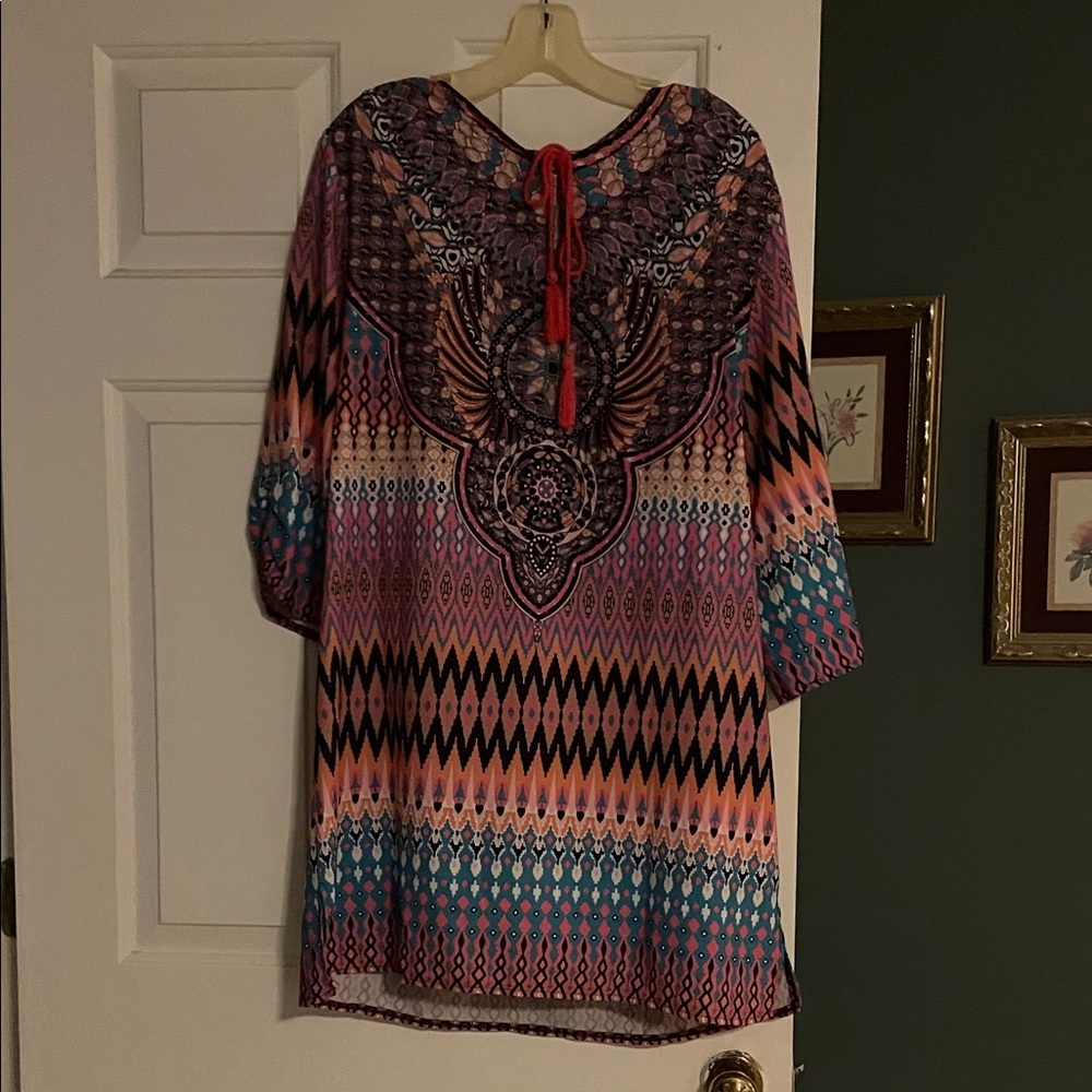 Colorful Patterned Women's Top
